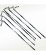 6 Pack 7&quot; Steel Metal Tent Stakes for Camping and Survival Kits - £5.25 GBP
