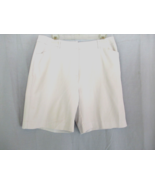 Tehama Nancy Haley shorts  Size 12 beige flat front inseam 8&quot; golf tennis - £13.38 GBP