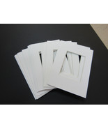 Picture Frame Mat 4x6 for small photo or ACEO ivory white mats SET OF 12 - £7.07 GBP