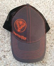 Jagermeister Grey / Orange Trucker Style Hat Cap Mesh Snapback Adjustable - £15.80 GBP