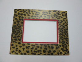 Picture Mat Leopard  16x20 for 11x14 photo Cheetah Animal Print Red liner mat - £11.79 GBP