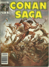 Conan Saga 12 Marvel Comic Book Magazine April 1988 - £1.58 GBP