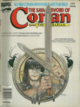 Savage Sword of Conan the Barbarian 207 Marvel Comic Book Magazine March 1993 - £1.57 GBP