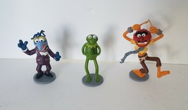 Muppet Movie PVC Figure Cake Toppers - Kermit Frog, Gonzo & Animal - 2014 Disney - £28.89 GBP