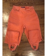 Blue Label  Ralph Lauren Women&#39;s Stirrup Stretch Side-Zip Leggings Orang... - $36.46 CAD