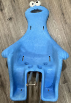 Vintage Cookie Monster Bicycle Child Carrier Bike Seat Plastic Chair 90&#39;s Blue - £175.18 GBP