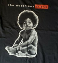 Notorious B.I.G. T-SHIRT Medium 100% Cotton Black Great Graphics Free Shipping - £12.74 GBP