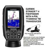 GARMIN STRIKER™ 4 FISHFINDER AND GPS With 4-PIN, 77/200KHZ TM TRANSDUCER - $2,456.09 MXN