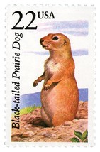 1987 22c Black-Tailed Prairie Dog, North American Wildlife Scott 2325 Mint VF NH - $1.89