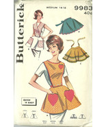 Butterick Sewing Pattern 9983 Misses Womens Apron Size 14 16 Medium Used... - £7.84 GBP