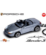 VERY RARE KEYCHAIN SILVER PORSCHE BOXSTER 986/S CUSTOM Ltd EdNICE GIFT - $78.98