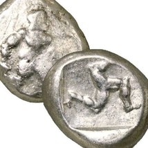 Greek HOPLITE nude Warrior/Triskeles. incuse. Aspendos 450 BC Silver Stater Coin - £289.40 GBP