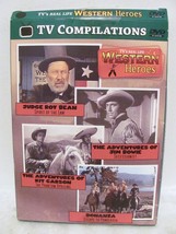 DVD TV&#39;s Real Life Western Heroes Judge Roy Bean Jim Bowie Kit Carson Bonanza - £7.98 GBP