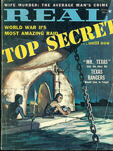 REAL Magazine August 1961 Civil War Battle, Texas Rangers - £10.11 GBP