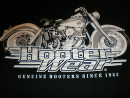 Hooters Albany New York T-shirt Men&#39;s XLarge Black Authentic Motorcycle EUC - £8.11 GBP