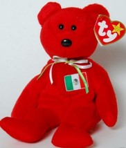 MWMT New Ty Beanie Baby Red Velvet Osito Mexican Beanie Baby Bear - $4.95