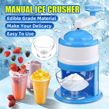 Portable Manual Ice Crushers Hand Crank Ice Shaver Shave Ice Machine Smoothie Ma - £14.16 GBP