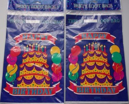 Vintage Amscan 12 Birthday Cake Party Loot Bags  2 Unopen Packages - $3.99