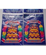 Vintage Amscan 12 Birthday Cake Party Loot Bags  2 Unopen Packages - $3.99