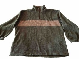 Ozark Trail Sweater Men’s XXL Olive Fleece 1/4 Zip Pullover Polyester Jacket - £19.38 GBP