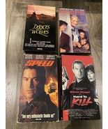 Lot 4 VHS Tapes Keanu R Sandra Bullock Steven Seagal Sally Field Robin Williams