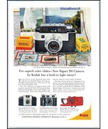 1950s Kodak Signet 50 Camera PRINT AD Pony II, Retina IIIC, 300 Projecto... - $121.83 MXN