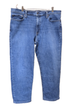Lands End Mens Square Rigger Traditional Fit Jeans AN3 Blue Size 40 - $20.00