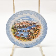 Lago Di Garda Lake Garda Souvenir Plate Italy Vintage 4.75&quot; - £9.35 GBP