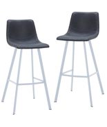 LeisureMod Leather Bar Stool Ergonomic Padded Counter Height Barstool, P... - $380.66 CAD