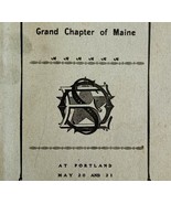 Order Of The Eastern Star 1908 Masonic Portland Maine Chapter Vol V PB B... - $169.99