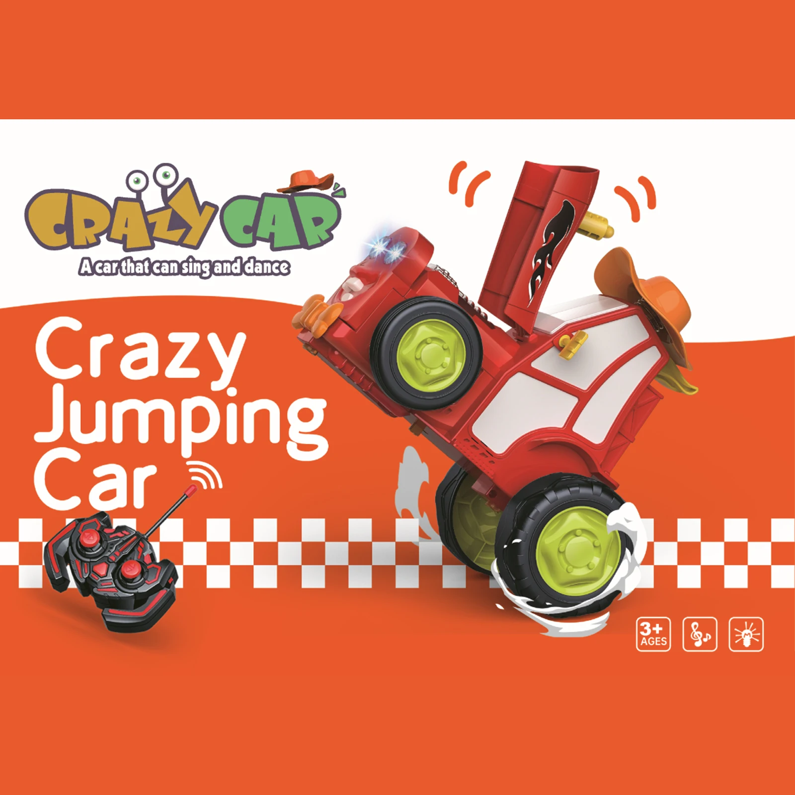 2023 New Crazy and Unique Jumping Car Remote Control Dancing Car with LE... - £24.26 GBP+