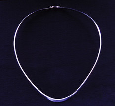 Retired Silpada N0114 Sterling Silver Flexible Collar Necklace, Hook Clasp RARE! - £53.55 GBP