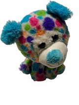 Hug Fun  Multi Color Polka Dot Plush Dog Stuffed Animal - £7.03 GBP