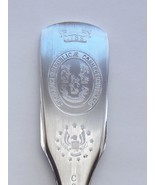 Collector Souvenir Spoon USA Connecticut 1788 Great Seal Coat of Arms Large - £10.38 GBP