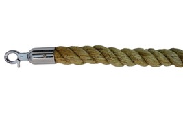 Hemp Stanchion Braided Rope with 1.5&quot; Diameter, VIP Crowd Control - $44.54+