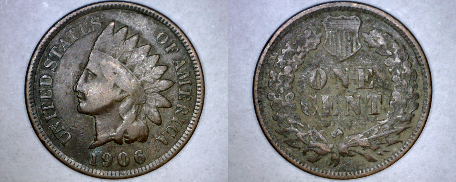 1906-P Indian Head Penny One Cent - £3.15 GBP