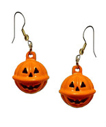 3-D JACK-O-LANTERN JINGLE BELLS Funky EARRINGS Halloween Pumpkin Novelty... - €5,00 EUR