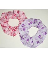 Hair Scrunchie Floral Flowers Rose Ties Ponytail Holders Scrunchies by S... - £5.96 GBP+
