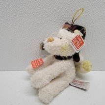 Gund Mini Winter Mussy Cat Plush Hat Scarf Christmas Ornament Sounds Meows - £19.76 GBP