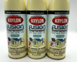 3 Krylon Fusion For Plastic Spray Paint 2334 Buttercream 12 oz Discontin... - £48.89 GBP