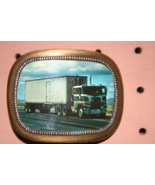 Rare Enamel Semi-Truck belt buckle - $25.00