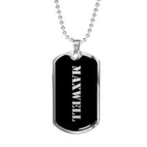 Maxwell v2 - Luxury Dog Tag Necklace Personalized Name - £31.46 GBP