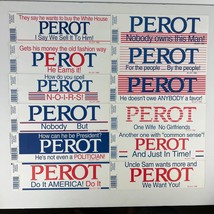 Ross Perot For President Unused Political Bumper 12 Sticker Lot RARE! - $39.59