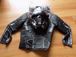 Size 4-6 Disney Star Wars Rogue One Death Trooper Costume Shirt Top Mask New - £16.08 GBP