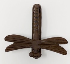 Heavy Cast Iron Dragonfly Door Knocker VTG Rustic Farm Decor Bug Insect Country - £11.16 GBP