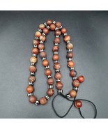 Rare collier de perles de cornaline en agate tibétaine - $70.44
