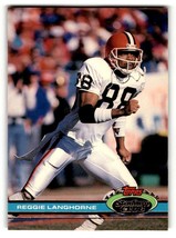 1991 Stadium Club #105 Reggie Langhorne    Cleveland Browns Football Ca ID:60197 - $1.67