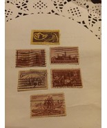 Vintage Postage Stamp Lewis and Clark, Landing of Columbus and more - $24.75