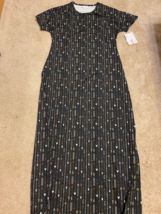 NWT LULAROE Women&#39;s MARIA Maxi Full Length Dress Arrow Aztec Dress Size S - £22.16 GBP