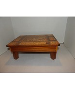 Beautiful Vintage Wooden Musical Jewelry Box-4 Legged Stool Look-Italy - £23.07 GBP